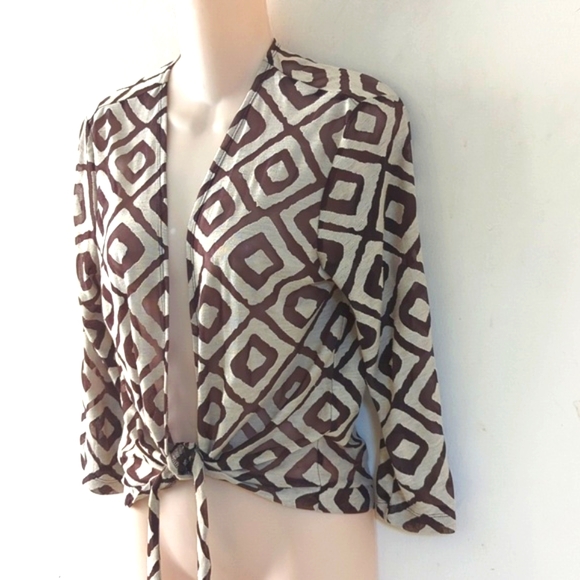 Chico's Travelers Collection Diamond Ginger Jacket S - Picture 3 of 15